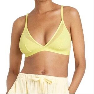 Auden Bright Yellow Women's Bralette Size Medium